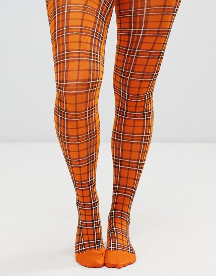 Weekday Checked Tights - Multi
