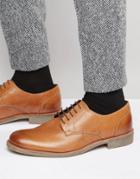 Lambretta Derby Shoes In Tan Leather - Beige