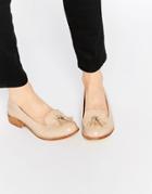 Miss Kg Knight Tassel Loafers - Nude Synthetic
