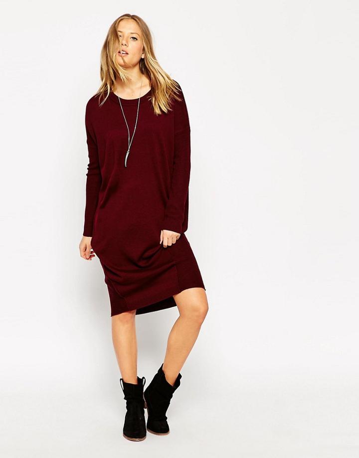 Asos Oversized Sweater Dress - Black
