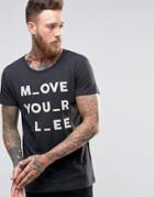 Lee Move Your Print T-shirt Black - Black