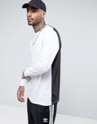 Asos Long Sleeve T-shirt With Contrast Back In White - White