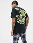 Hnr Ldn Aquarius Back Print T-shirt - Black