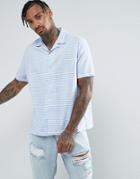 Jaded London Shirt In Blue Stripe - Blue