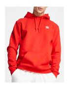 Adidas Originals Essentials Hoodie In Red
