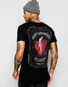 Religion T-shirt With Heartbreakers Back Print - Black