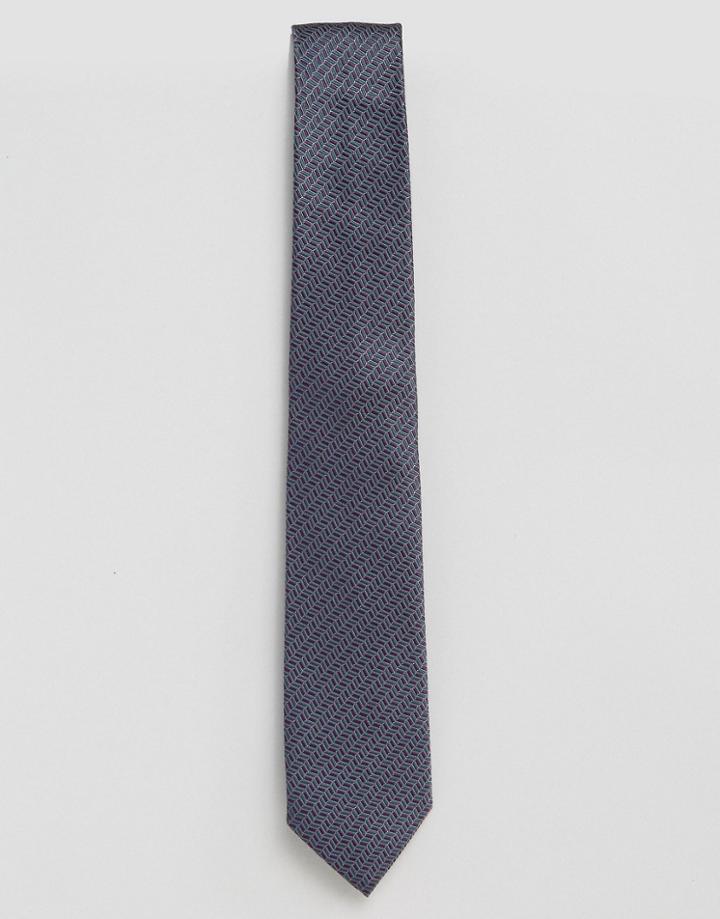 Penguin Formal Black Pattered Tie - Black