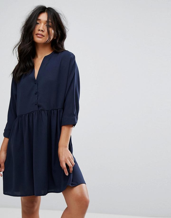 Vero Moda Smock Dress - Navy