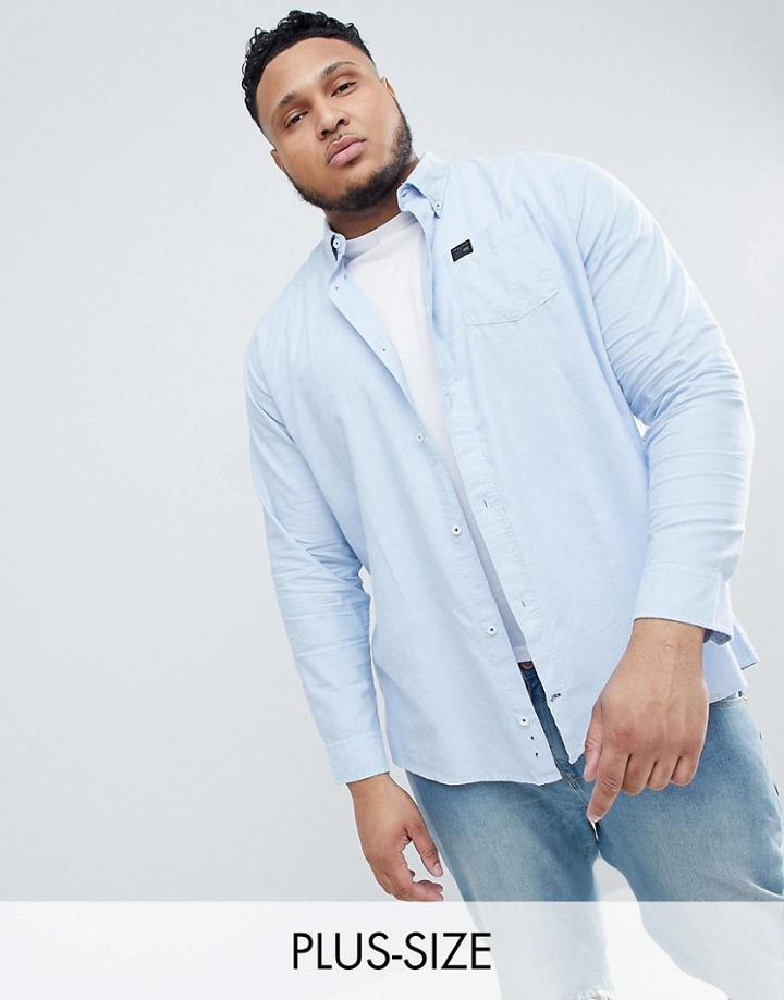 Replika Plus Oxford Shirt In Blue - Blue