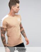 Puma Muscle Fit T-shirt In Tan Exclusive To Asos - Tan