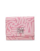 Steve Madden Bswitch Trifold Wallet In Monogram Pink