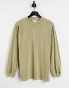 & Other Stories Organic Cotton Long Sleeve T-shirt In Beige-neutral