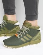 Adidas Originals Zx Flux 5/8 Sneakers In Green S79742 - Green