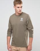 Franklin And Marshall Crest Logo Long Sleeve T-shirt - Green