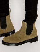 Dr Martens Suede Chelsea Boots - Green
