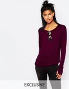 Y.a.s Stay Long Sleeve Top - Potent Purple