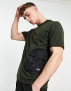 Asos 4505 Easy Fit Training T-shirt With Utility Pocket-grey