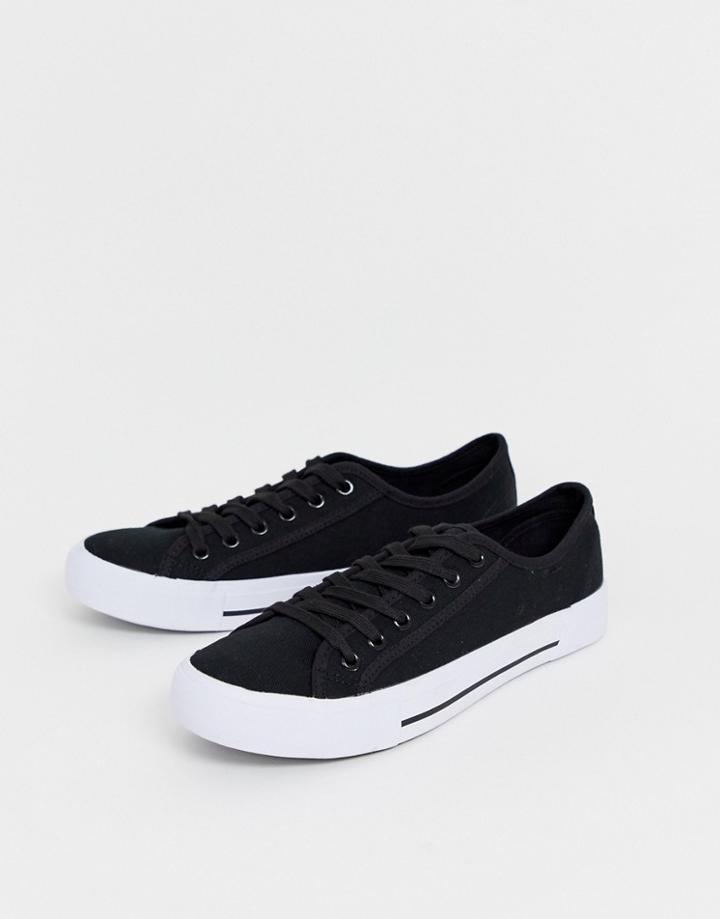 Nicce Kansas Sneaker In Black - Black