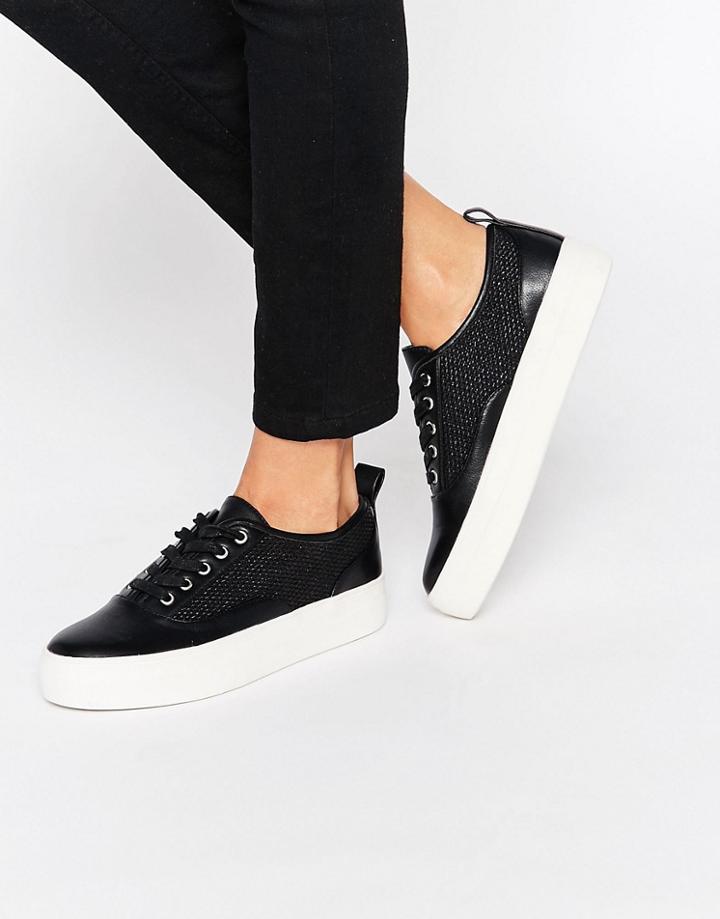 Carvela Jett Flatform Sneakers - Black Synthetic