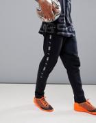 Puma Football Premium Casuals Graphic Pants In Black - Black