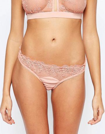 Mimi Holliday Ever Yours Peep Back Knicker - Peach