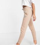 Russell Athletic Cuffed Sweatpants In Natural-neutral