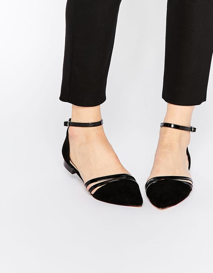 Asos Lifestyle Pointed Ballet Flats - Black