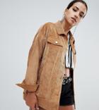 Missguided Cord Trucker Jacket In Brown - Brown