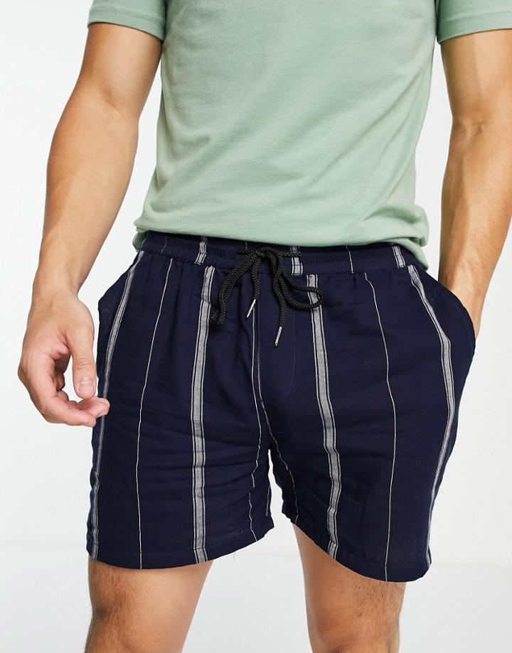 Another Influence Stripe Short In Navy