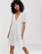 Resume Nia Tiered Mini Dress-white