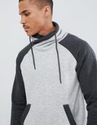 Jack & Jones Core Cross Funnel Neck Sweat - Gray