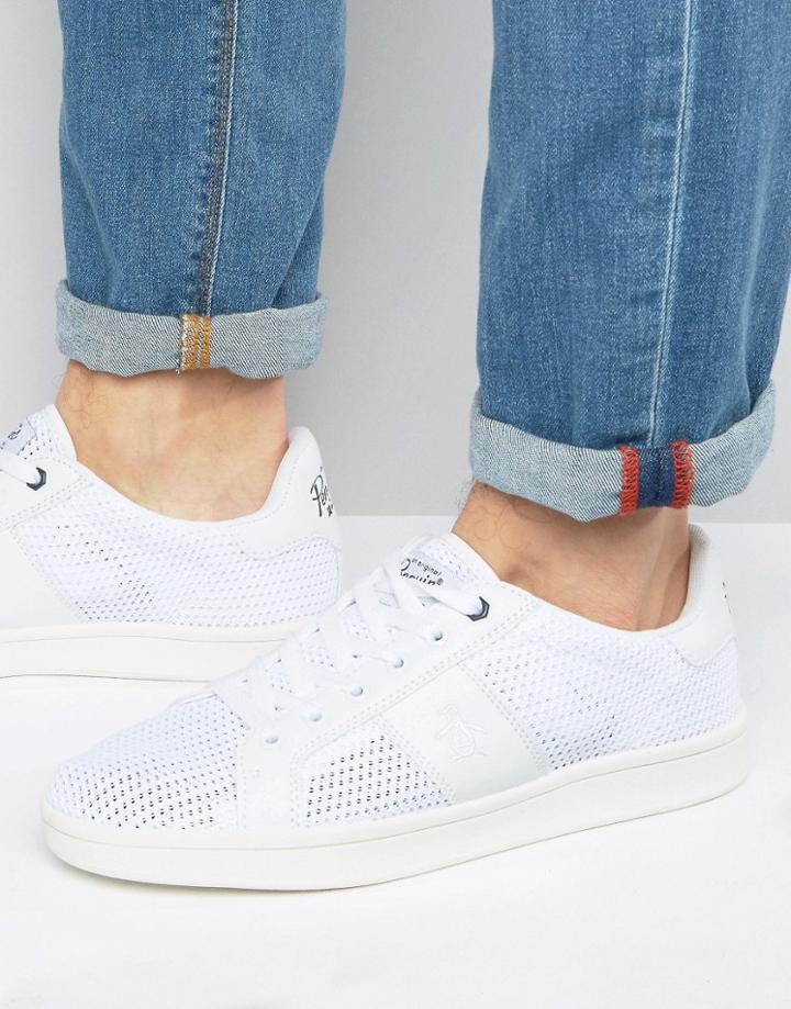 Original Penguin Stedman Mesh Sneakers - White