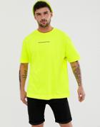 Good For Nothing Oversized T-shirt In Neon Yellow - Yellow