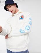 Tommy Jeans Luv The World Capsule Hoodie With Back Logo In White