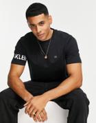 Calvin Klein Performance Sleeve Logo T-shirt In Black