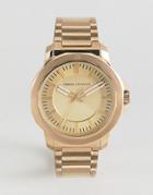 Armani Exchange Ax1901 Chronograph Bracelet Watch In Gold 44mm - Gold
