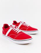 Jack & Jones Canvas Sneaker With Side Stripe - Red
