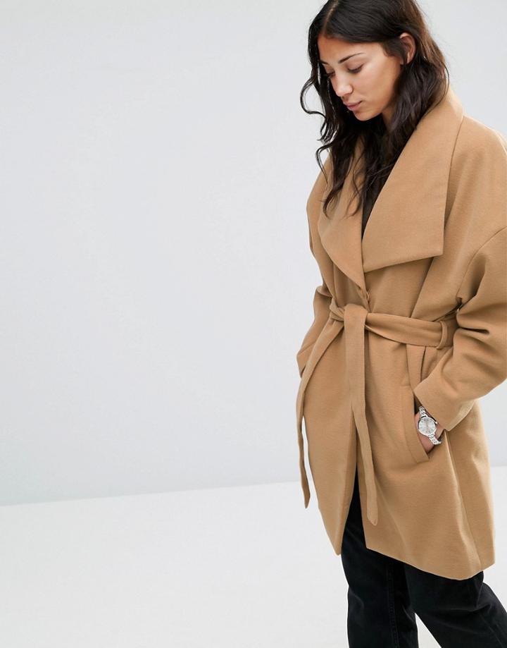 B.young Cirline Belted Jacket - Beige