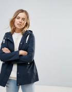 Brave Soul Digger Rain Coat - Navy