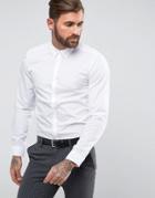 New Look Poplin Shirt Regular Fit In White - White
