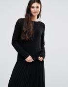 Minimum Vineke Knit Sweater - Black