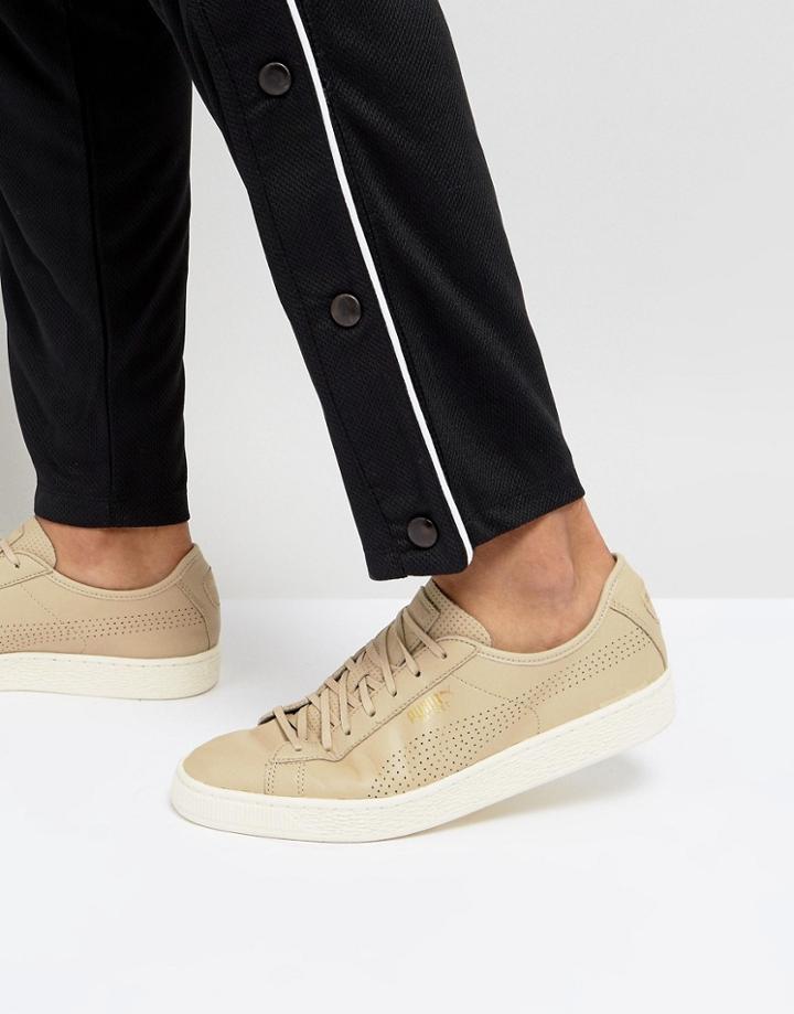 Puma Select Basket Classic Soft Sneakers In Beige 36382405 - Beige