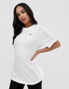 Nike White Mini Swoosh Oversized T-shirt