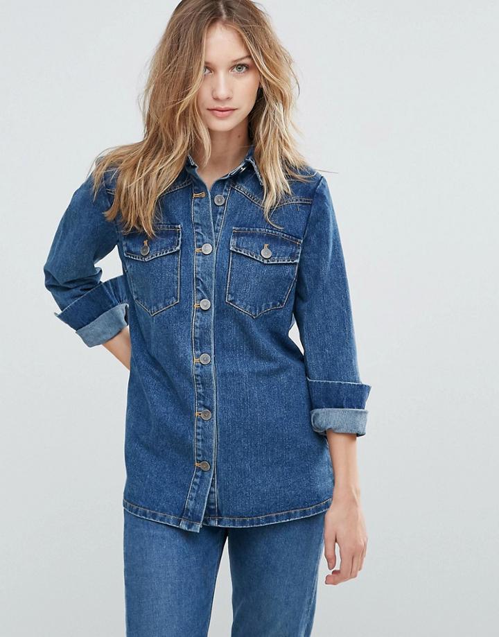 Gestuz Denima Shirt - Navy