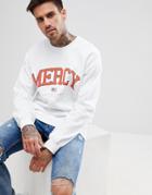 Boohooman Sweat With Mercy Print In White - White