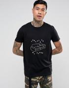 Asos T-shirt With Sofa Print - Black