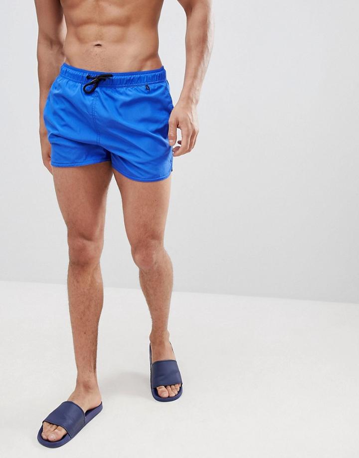 Bershka Swim Shorts In Blue - Blue
