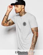 Hype T-shirt With Crest Logo - Gray