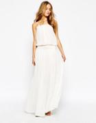 Mango Crochet Boho Dress - White