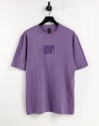 River Island T-shirt With City Logo In Purple